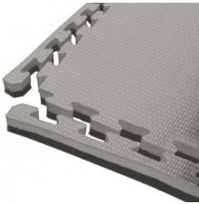 TOORX tatami szőnyeg szürke-fekete 100x100x4 cm