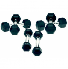 Toorx gumírozott egykezes súlyzókészlet 1-10 kg