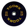 Toorx 50 mm  gumírozott tárcsa 15 kg Bumper Plate