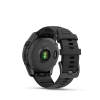 Garmin fenix E 47mm Slate Gray Steel fekete szilikon szíjjal pulzusmérő óra