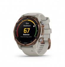 Garmin Descent™ Mk3i - 43mm Bronze PVD Titanium szilikon szíjjal pulzusmérő óra