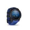 Garmin Instinct 3 45mm, AMOLED Black Blue Limited edition pulzusmérő óra
