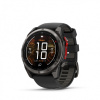 Garmin Fenix 8 PRO MICROLED 51mm Sapphire Carbon Gray DLC Titanium fekete/sötétszürke szilikon szíjjal pulzusmérő óra