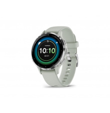 Garmin Venu 3s Sage / Silver Frame Szilikon szíjjal