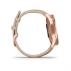 Garmin vívomove LUXE 18K Rose-Gold pulzusmérő óra Italian bőrszíjjal