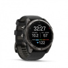 Garmin Fenix 8 PRO MICROLED 51mm Sapphire Carbon Gray DLC Titanium fekete/sötétszürke szilikon szíjjal pulzusmérő óra
