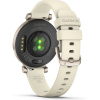 Garmin Lily 2 Krémarany, Kókusz Színű Szilikon Szíjjal pulzusmérő óra