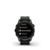 Garmin Epix Pro (Gen2) Sapphire 42 mm Karbonszürke DLC - fekete szilikon szíjjal pulzusmérő óra
