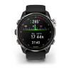 Garmin Descent Mk3i - 51mm Silver-Black PVD Titan szilikon szíjjal pulzusmérő óra