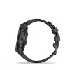 Garmin Epix Pro (Gen2) Sapphire 51 mm DLC Titanium Karbonszürke fekete szilikon szíjjal pulzusmérő óra