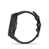 Garmin fenix 7X Pro Solar Carbon Grey fekete szilikon szíjjal pulzusmérő óra