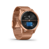 Garmin vívomove LUXE 18K Rose-Gold pulzusmérő óra Milanese fémszíjjal
