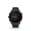 Garmin Fenix 8 Amoled 51mm Slate Gray fekete szilikon szíjjal pulzusmérő óra