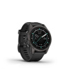 Garmin Epix Pro (Gen2) Sapphire 42 mm Karbonszürke DLC - fekete szilikon szíjjal pulzusmérő óra