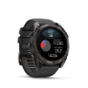 Garmin Fenix 8 Amoled 51mm Sapphire Carbon Gray DLC fekete/sötétszürke szilikon szíjjal pulzusmérő óra