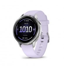 Garmin Venu 4 - 41mm Silver-Periwinkle pulzusmérő óra
