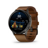 Garmin Venu 4 - 45mm Brown Leather Szilikon és Bőr szíjjal