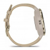 Garmin Venu 3s Soft Gold-French Gray pulzusmérő óra Szilikon és Bőr szíjjal