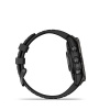 Garmin fenix 7X Pro Sapphire Solar Carbon Gray DLC Fekete Szíjjal pulzusmérő óra