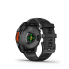 Garmin Fenix 8 Amoled 47mm Slate Gray fekete szilikon szíjjal pulzusmérő óra