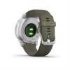 Garmin vívomove STYLE Silver Moss-Green pulzusmérő óra