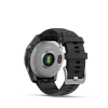 Garmin fenix E 47mm Stainless Steel, Graphite fekete szilikon szíjjal pulzusmérő óra
