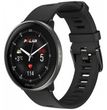 Polar Ignite3 Titanium Black Szilikon Szíjjal pulzusmérő óra