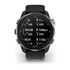 Garmin Descent Mk3i - 51mm Silver-Black PVD Titan szilikon szíjjal pulzusmérő óra