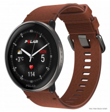 Polar Ignite3 Titanium Sun-Kissed Bronze Barna Bőrszíjjal pulzusmérő óra